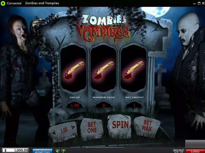 Zombies and Vampires Slots 888 